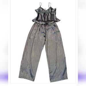 Lucy Pereda Dark Green Women's Jumpsuit Set Of 2 Sz L